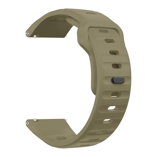 Image of ACM Watch Strap Sports Silicone Belt compatible with Universal 22mm Size Replacement Strap Smartwatch Breatheable Band