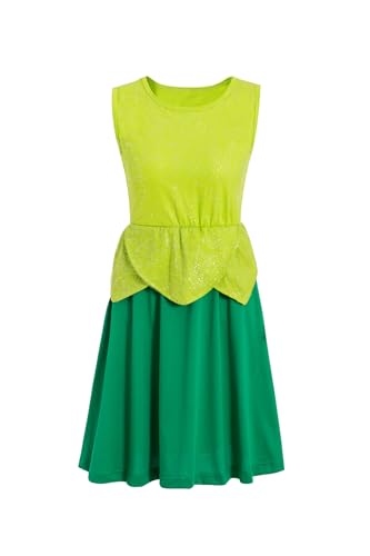 Ruikajia Adults Tinkerbell fairy cosplay Costume Tinker Fairy inspired Running Cosplay Costume Halloween dress X-Large