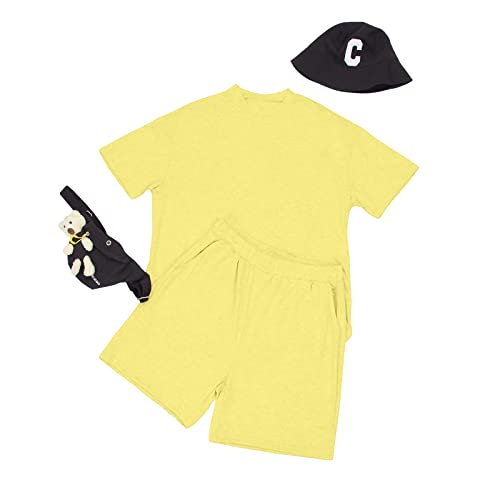 Lexiart Mens 2 Piece Outfits Casual Tracksuit Shorts Summer Sweatsuit Oversize Short Sleeve Sport Set4