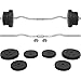 Yaheetech Barbell Weight Set 25KG Heavy Strength Training Bars Set Adjustable Dumbbell Weight Bar Home Gym Weight Lifting Training