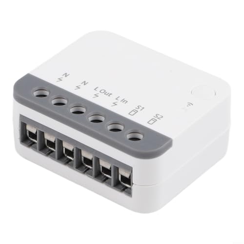 Module d'interrupteur sans fil pour relais pour Alexa Commande vocale App Télécommande pour Home Assistant Compatible Hub d'automatisation Compact Dry Switch Convertisseur à bouton poussoir momentané – vue 6