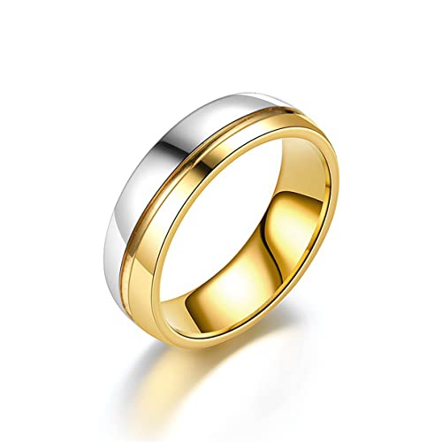 YAHOYA Anillo de alianzas de Boda para Mujeres Joyería de Hombres Anillo de Compromiso de Acero Inoxidable Pareja Precio increíble