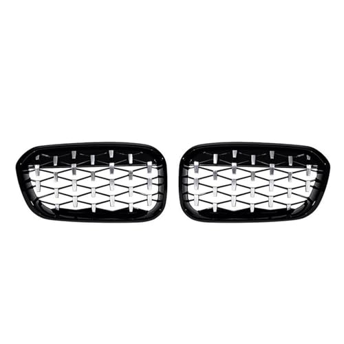 Grilles de calandre avant BMW F20 finition luxe double barrette noire et chrome