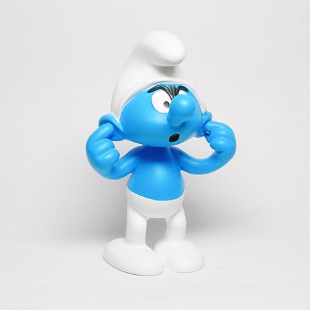 SMURF スマーフ Plastoy社製レジンフィギュア　聞かざるスマーフ