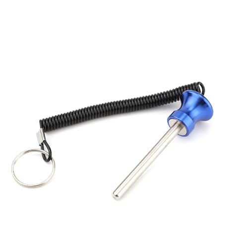 Magnetic Weight Stack Pin, 0.31 Inch Diameter Weight Loading Pin with Pull Rope Gym Dropset Weight Machine Plate Pin Drop Set CounterWeight Stacking Extender Fitness Equipment for Strength Training