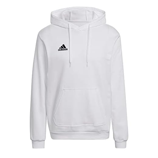 adidas ENT22 Hoody Sweatshirt, Men's, White/Black, L