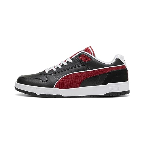 PUMA RBD Game Low Retro, Sneaker Unisex Adulto, White Black-Club Red, 41 EU