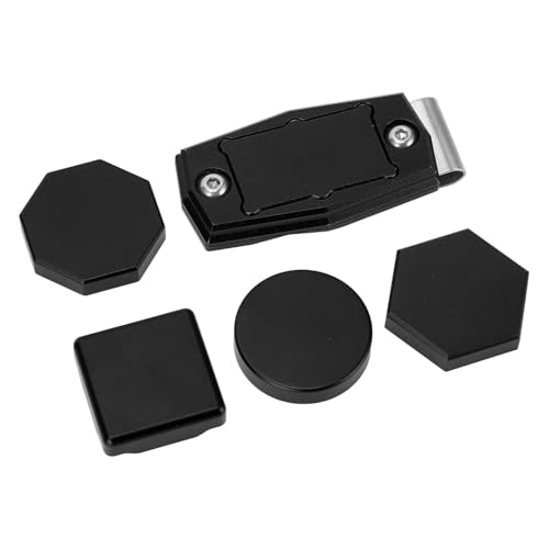 SPYMINNPOO Magnetischer Billard-Kreide Halter Premium-Aluminium GEH?use mit Clip, Kompaktes und Leichtes Zubeh?r-Kit f¨¹r Sechseckige Achteckige (Black) – Bild 6