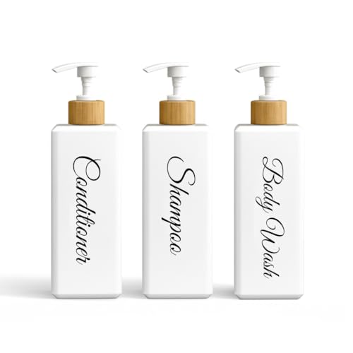 uMadeUs Refillable Shampoo and Conditioner Dispenser - Essentials Toiletries Accessories