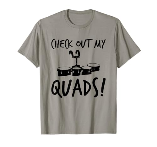 Tenor Drum Marching School Band Funny Drummer T-Shirt