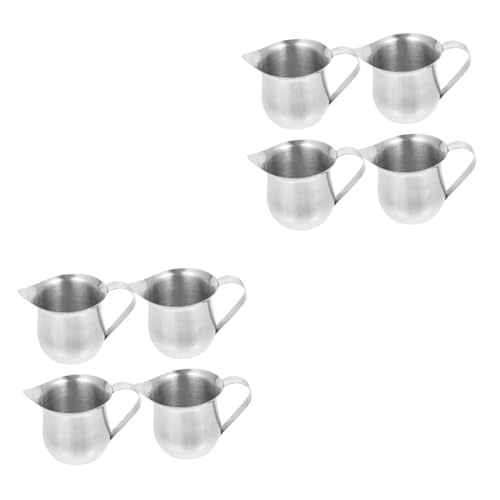 Cabilock 2 Sätze Milchkanne Kaffeekännchen Für Milch Sahne Latte Art Kompakt Bruchsicher Und Vielseitig Einsetzbar 4 Stück * 2 Cabilock 2 Sätze Milchkanne Kaffeekännchen Für Milch Sahne Latte Art Kompakt Bruchsicher Und Vielseitig Einsetzbar 4 Stück * 2