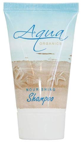 Aqua Organics Shampoo, Travel Size Hotel Amenities, 1 oz (Case of 100)