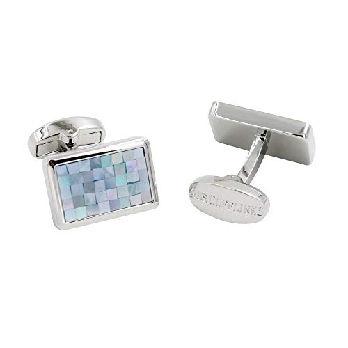 Mancuernas AUSCUFFLINKS Ocean Blue Mosaic miniatura 2