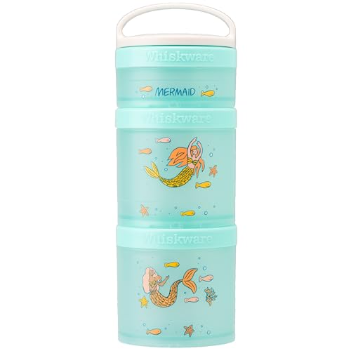 Whiskware Stackable Snack Containers for Kids and Toddlers, 3 Sta...