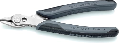 Pince KNIPEX Electronic Super Knips XL ESD avec poignées multimatières de 140mm