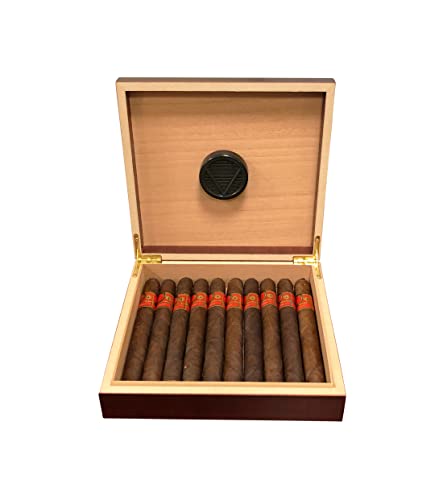 Prestige Import Group Chateau Small Cigar Humidor With Humidifier - Capacity: 20 Cigars - Color: Cherry #TOP3