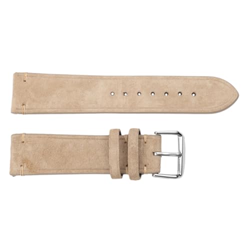 Bracelet de montre de vache beige KOMBIUDA en cuir véritable