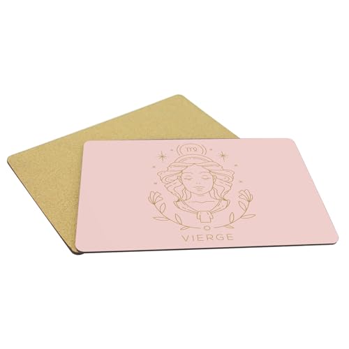 Set de table anti rayure liège napperon souple lavable rose Vierge - 5