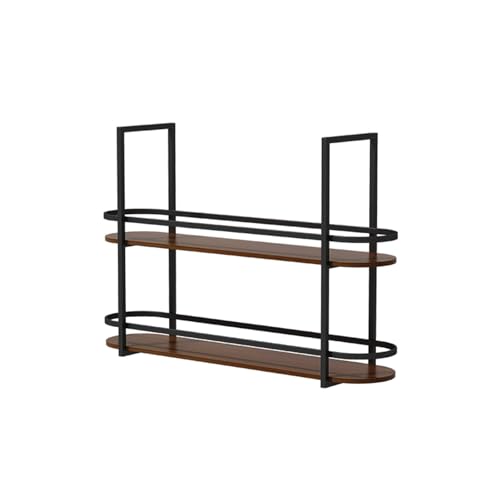 LVLDAWA Ceiling Shelf, Kitchen Industrial Metal Floating Shelving, Ceiling Mount Plants Books Storage for Restaurant, Bar, Easy to Install (Size : C-80X30X80CM)
