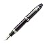 Lanxivi Jinhao 159 Purple Fountain Pen Silver Trim with Pen Pouch Medium Nib Pen
