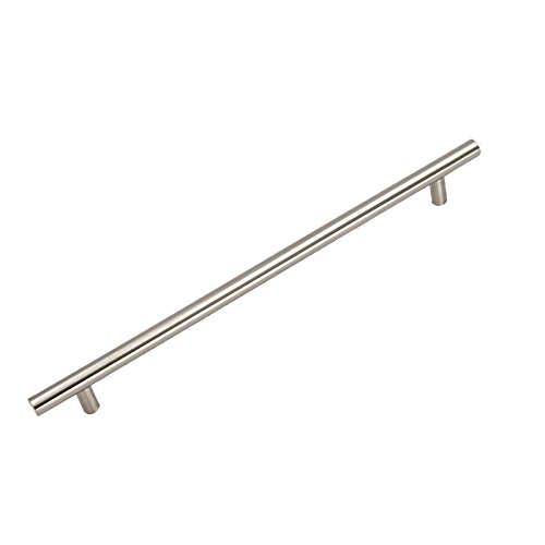 Image of homdiy Cabinet Handles Brushed Nickel Cabinet Pulls - 5Pack Cabinet Door Pulls 10in Hole Centers Kitchen Cabinet Handles