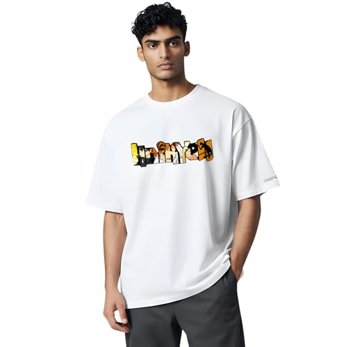 Image of Yume Shoyo Hinata Oversized T‑Shirt | 240 GSM Heavyweight Cotton | White Anime Tee | Haikyuu! Streetwear | Unisex