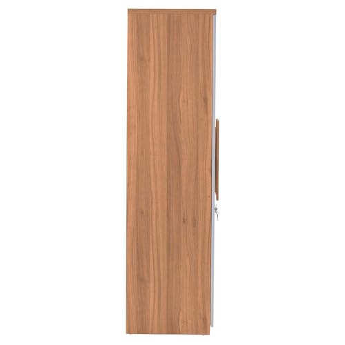 Image of Royaloak Genting Malaysian Wardrobe 3 Door | Engineered Wood | Lockable Shutter Doors | Drawer Storage with Lock | Soft Closing Hinges | Modern Design