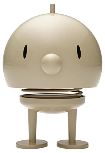 Hoptimist Bumble, Figurine à secouer, décoration scandinave pour Le Salon, Le Bureau, Le Bureau, l'entrée, la Salle de Bain, Moderne & scandinave, Super Cadeau, 10 x 10 x 15 cm, Large, Latte