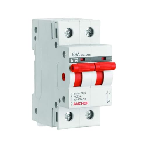Image of Polycarbonate Series 63Amps Dual Pole Isolator (White) | VOLTAGE 415-50Hz Samart saver electican loyalty progaram