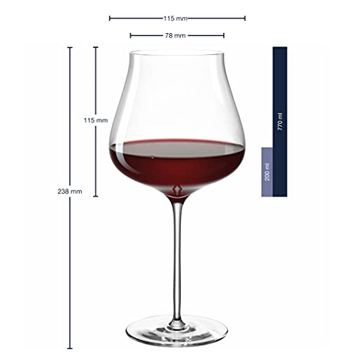 Leonardo Brunelli Goblet Glass, Set Of 12, White Wine, Red Wine And Champagne Glasses, Dishwasher-Safe Goblet Glasses, Modern Wine Glass Set, 066425 #TOP3