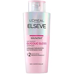 L'Oreal Paris Elseve Glycolic Gloss Mükemmel Parlaklık için Bakım Yapan Şampuan 200 ml
