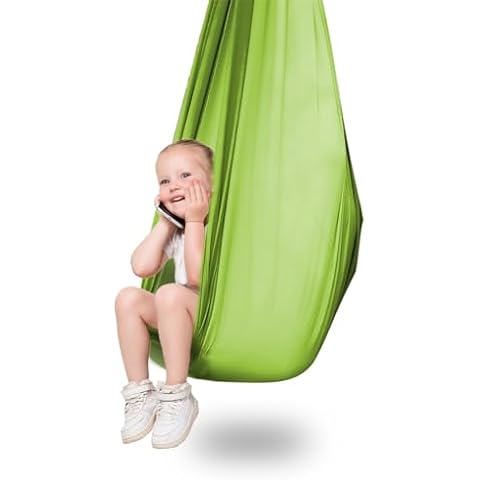 Neoformers Sensory Swing for Kids Indoor Outdoor & Hardware, Sensory Joy Swing for Kids & Adults up to 260LB - Kids Hammock Help for Child & Adult with Autism, ADHD, Aspergers Cover