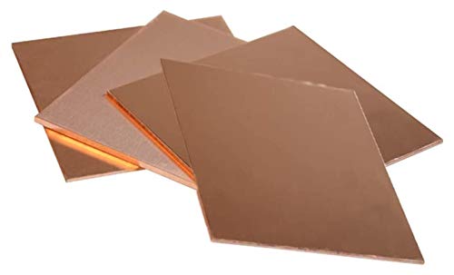 Plaque de laiton premium 0.8mm lot de 4 feuilles pour dorure
