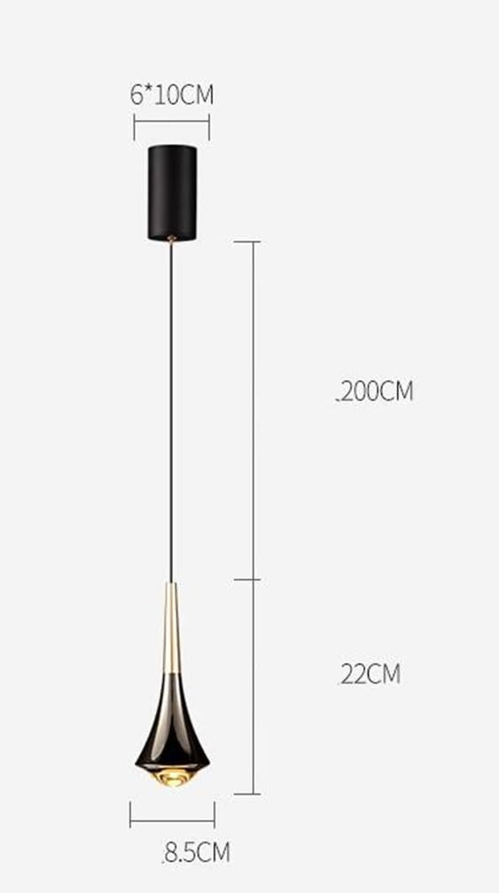 LED Nordico Luci a sospensione Comodino Luce a sospensione Camera da letto Moderna Lampada da tavolo Minimalismo Lampada a sospensione 7W Luce neutra 4500K Per soggiorno,A