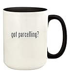Knick Knack Gifts got parcelling? - 15oz Ceramic Colored Handle and Inside Coffee Mug Cup, Black