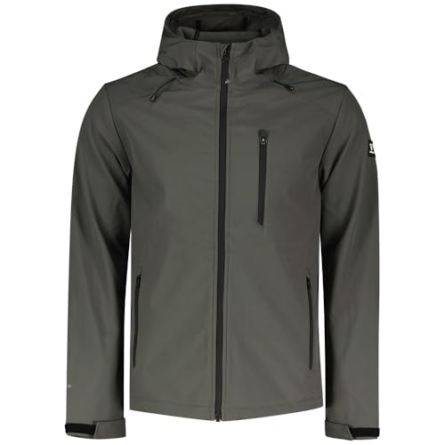 Tipo di cappuccio: Brunotti Giacca a vento Softshell Verde Fango