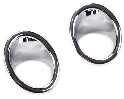 Front Fog Light Lamp Cover Trim Chrome 2pcs for Ford Explorer 2011-2015