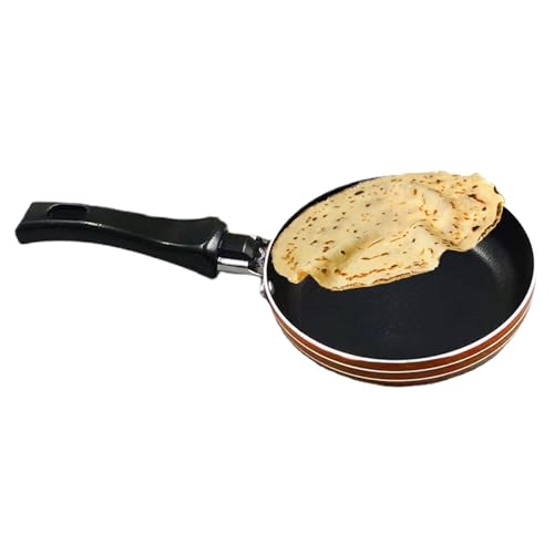 Sartén de huevo genérica – Sartén de acero inoxidable antiadherente | Utensilios de cocina antioxidantes, sartén colgante con mango cómodo para cocina, cafeterías y restaurantes