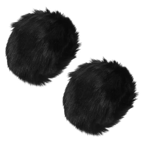 GAROZATION Winter Warm Cuff Warmers Fuzzy Wrist Cuffs in Fluffy Faux Fur for Women