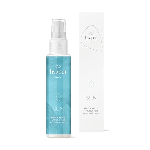 hyapur® SUN Après Sun Fluid - Aloe vera y ácido hialurónico - 100 ml - Para la piel calma después de tomar el sol - Vegano