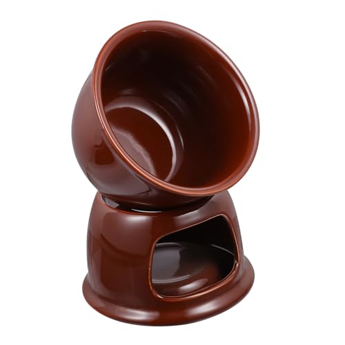 MUELODSIC Pentola Fonduta Cioccolato Ceramica Formaggio Riscaldamento Sciogliere Caramelle Cera Latte Brodo Gadget Cucina