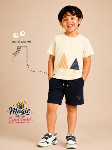 Image of Pilolo Kids Soft Cotton Lycra Pocket T-Shirt for Boy's