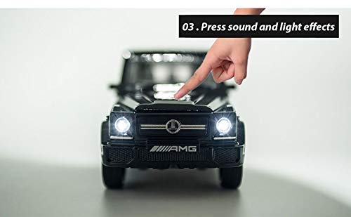Image of Alloy Car Model Diecasts Metal Toy with Sound /Light /Pull-Back Off-Road Vehicles Car Model Collection Kids Toys Gift Multicolor Pack of 1 (1:32 AMG G65 Black)