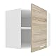 VCM Eckschrank Küchenschrank Hängeschrank Küche Küchenmöbel Esilo Weiß/Sonoma-Eiche