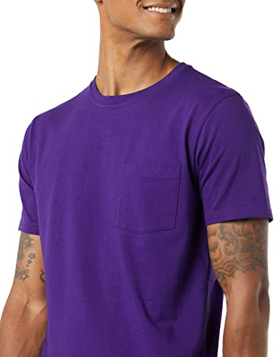 Image of Amazon Essentials Men's Short-Sleeve Crewneck Pocket T-Shirts, Pack of 2