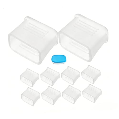 Lurrose 10 cubiertas para silbatos con protector y caja de almacenamiento miniatura 1