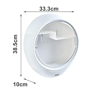 IKTU® Wall Mount Makeup Storage Organizer for Bathroom/Waterproof Cosmetic Storage Box for Bathroom/Large Capacity Bathroom Wall Cabinet/Fits Skin Care Products Makeup and Accessories (Pink,Plastic)