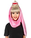 BC GOODS BY 60s American Sitcom Genie Wig for Women - Synthetic Soft Fiber Hair, Ideal for Halloween & Christmas Parties Flame-Retardant Synthetic Fiber, Blonde