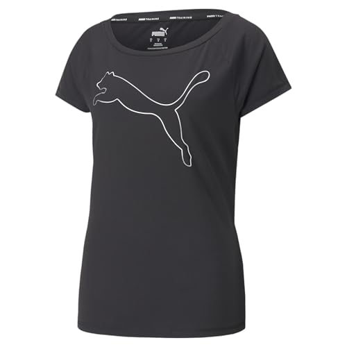 PUMA Damen Train Favorite Pullover Cat Tee Tshirt, Schwarz, XS EU
