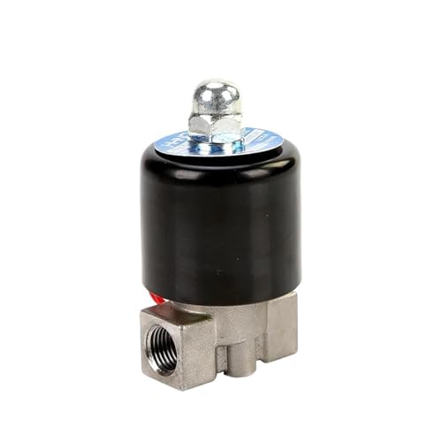 Électrovanne 1/4 inox normalement fermée 24VDC vanne solénoïde eau air gaz - 2